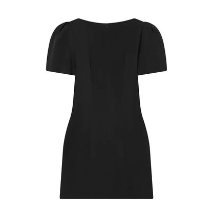 Elegant Puff Sleeve Party Dresses Women Solid Pockets A-line Slim Zipper Mini Dress Ladies Office Outfit Club Evening 2026 Fashi