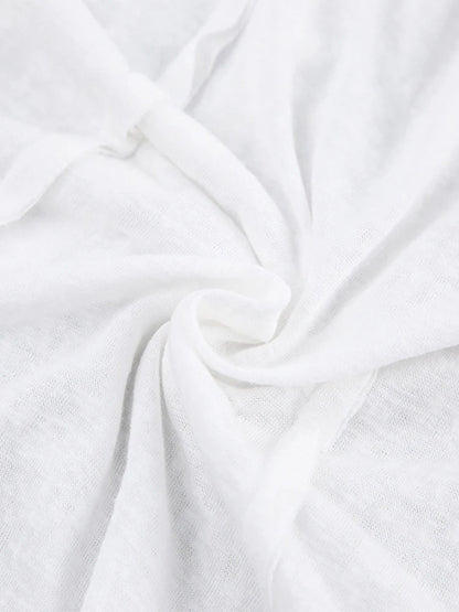 White O-Neck Women'S T-Shirt 2022 Elegant Yellow Long Sleeve Fall Tee Shirt Casual Slim Elastic Solid Top Female