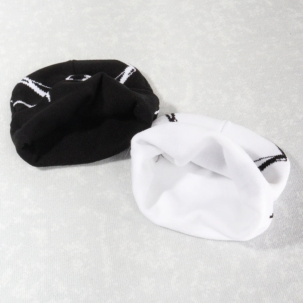 Knitting Cap Beanie Bonnet Y2k Beanies Fashion Print Men Women's Cap Warm Winter Hats Fashion Wool  Cold Caps Unisex Accessories