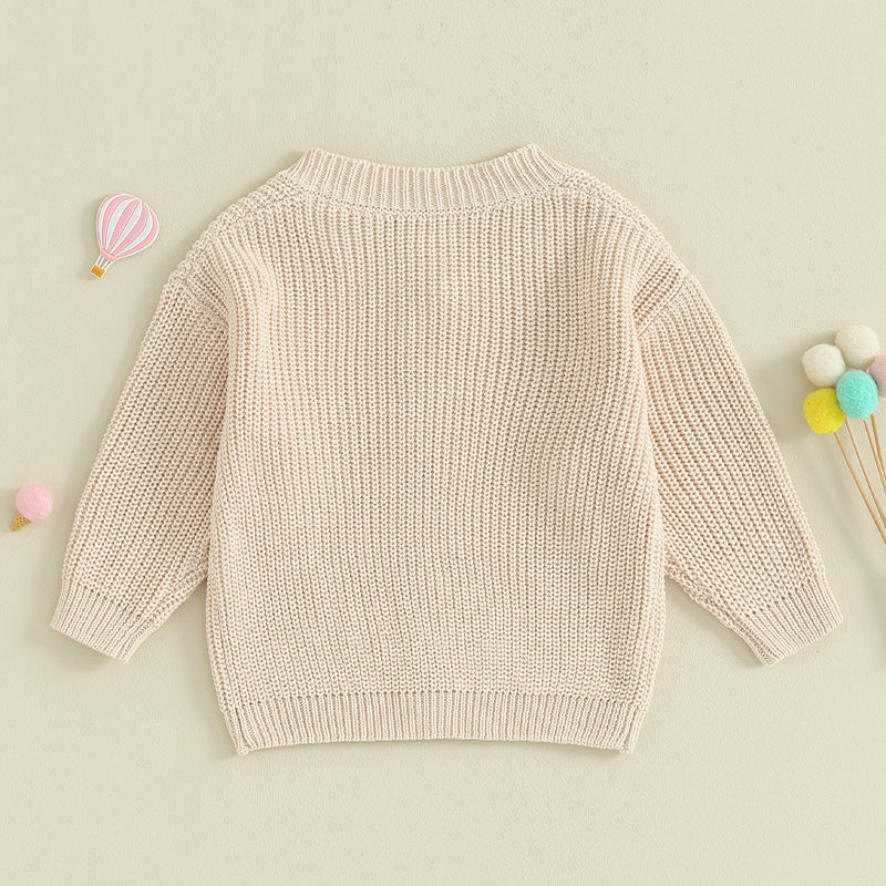 Infant Baby Girl Boy Knit Cardigan Sweater Coat Cute Long Sleeve Button Down Sweater Fall Winter Tops