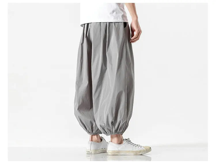 Streetwear Fashion Harem Pants Mens Solid Color Casual Jogger Man Pants Harajuku Style Spring Summer Men's Trousers 5XL