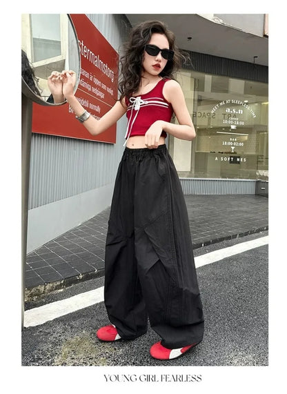 RAISE Summer Children Girls Trousers 3-14Yrs Kids Girls Suspenders Long Pants Thin Casual Versatile Juniot Girls Overalls Pants