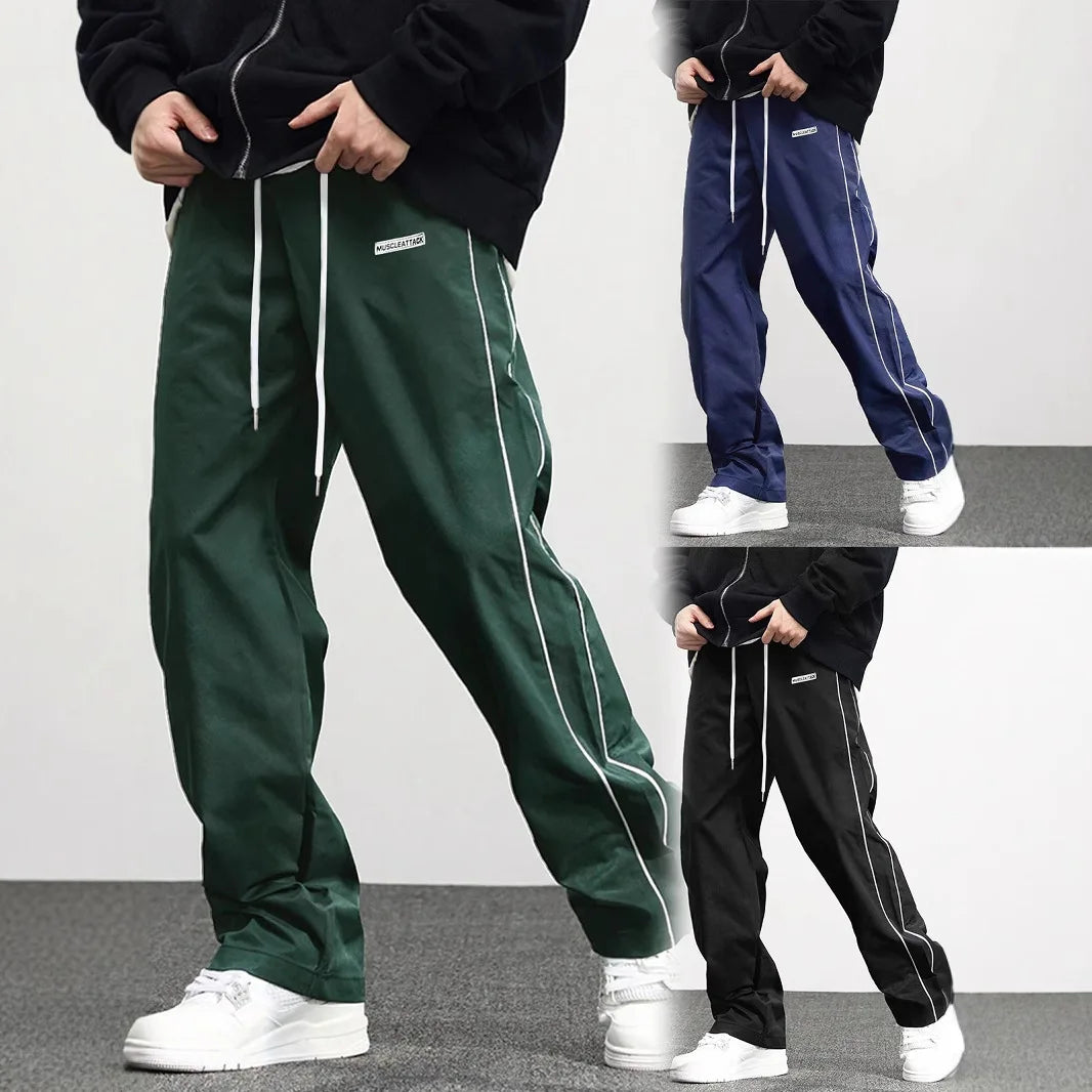 New men's woven pants Urban Men's Style  Men's Sport and Casual Pants (Suitable for sports and fitness)