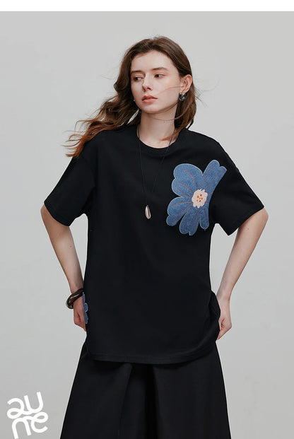 TOYOUTH Women Short Sleeve T shirt 2025 Spring New Tops 8521034