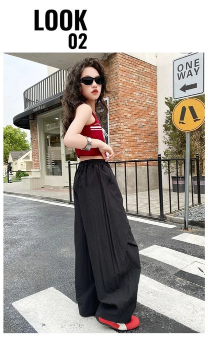RAISE Summer Children Girls Trousers 3-14Yrs Kids Girls Suspenders Long Pants Thin Casual Versatile Juniot Girls Overalls Pants