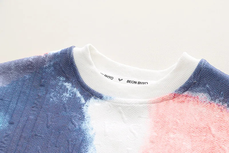 Boys Sweatshirts Long Sleeve Tops for Kids Autumn Winter 2024 Children T-shirts Girls Pullovers Toddler Outerwear Baby Tees