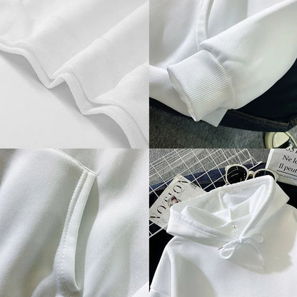 Hoodies 2024 New Men Harajuku Hooded Sweatshirts Casual All-match Pullover Streetwear Sweater Fashion Clothing Sweatshirt Hoodie