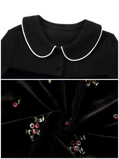 AS Embroidery Velour Collection 2024 Autumn Family Matching Clothing Girl Robe Maxi Dress Baby Kids Overalls Set Boys Pajamas