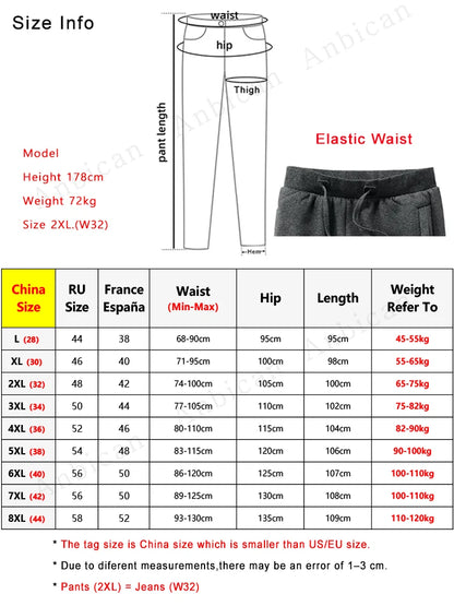 Winter Men's Sweatpants Thick Warm Fleece Joggers Sportswear Zip Pockets Cotton Casual Track Pants Plus Size 6XL 7XL 8XL