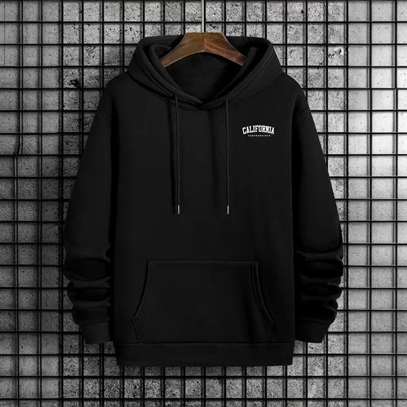 Men's Hoodie Fall Winter High Grade Warm Sweatshirt Male Daily Casual Fashion Pullover Outdoor Gym Fitness Sporty Top