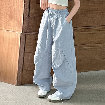 RAISE Summer Children Girls Trousers 3-14Yrs Kids Girls Suspenders Long Pants Thin Casual Versatile Juniot Girls Overalls Pants