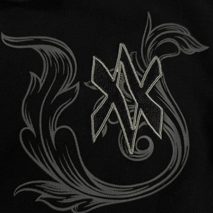 Retro Long Sleeve Polo Shirt Y2k Casual Loose Letter Pattern Embroidery T Shirts Street Sweatshirt Men Cotton Jersey Lapel Golf