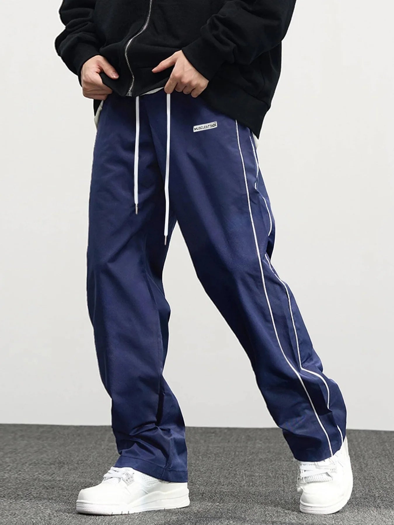 New men's woven pants Urban Men's Style  Men's Sport and Casual Pants (Suitable for sports and fitness)
