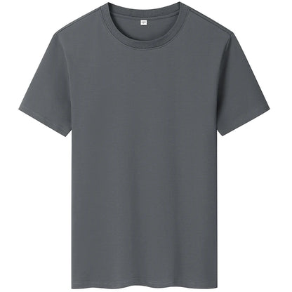 2025 New Men's Korean Casual Cotton Short Sleeved Round Neck T-shirt Summer Fashionable and Comfortable Versatile Top