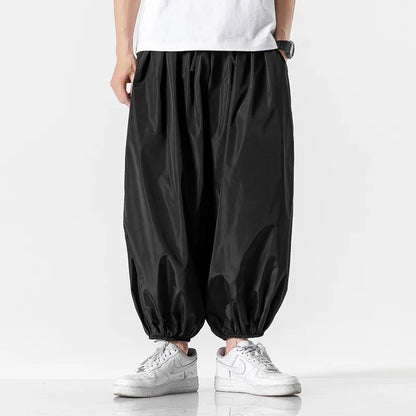 Streetwear Fashion Harem Pants Mens Solid Color Casual Jogger Man Pants Harajuku Style Spring Summer Men's Trousers 5XL