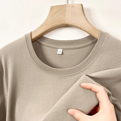 2025 New Men's Korean Casual Cotton Short Sleeved Round Neck T-shirt Summer Fashionable and Comfortable Versatile Top