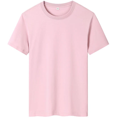 2025 New Men's Korean Casual Cotton Short Sleeved Round Neck T-shirt Summer Fashionable and Comfortable Versatile Top
