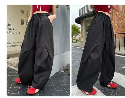 RAISE Summer Children Girls Trousers 3-14Yrs Kids Girls Suspenders Long Pants Thin Casual Versatile Juniot Girls Overalls Pants