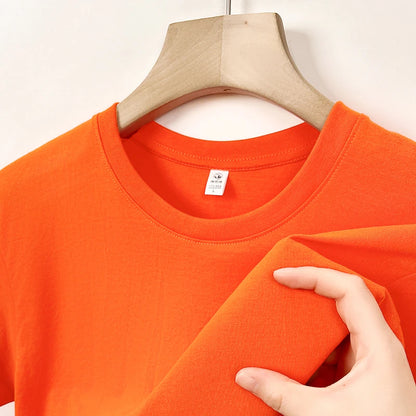 2025 New Men's Korean Casual Cotton Short Sleeved Round Neck T-shirt Summer Fashionable and Comfortable Versatile Top